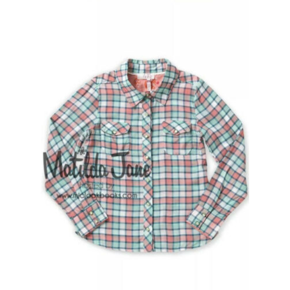 Matilda Jane Friends Forever Alexis Plaid Button